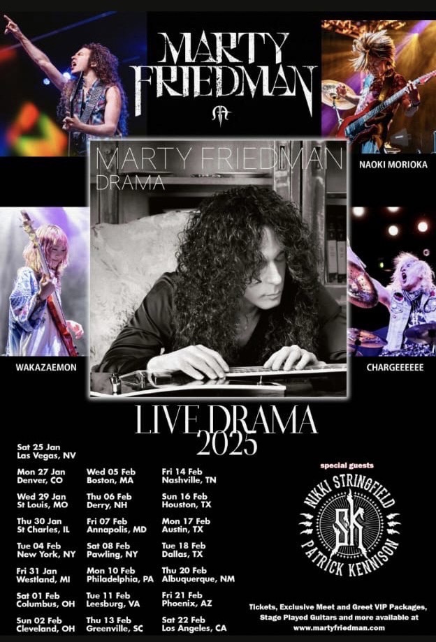 2025/01/25(土)〜2025/02/22(土) 【アメリカ】MARTY FRIEDMAN LIVE DRAMA 2025